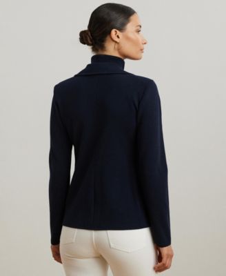 Women's Cotton-Blend Sweater Blazer