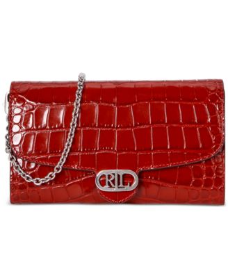Adair Croc-Embossed Leather Small Crossbody