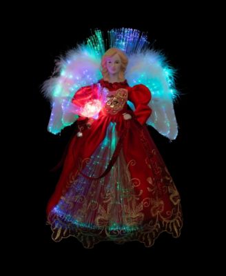 12" Lighted Fiber Optic Angel Christmas Tree Topper