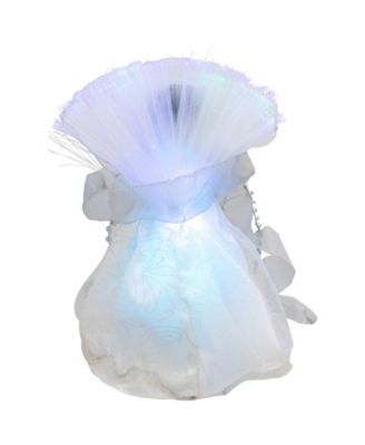 12" Lighted Fiber Optic African American Angel Christmas Tree Topper