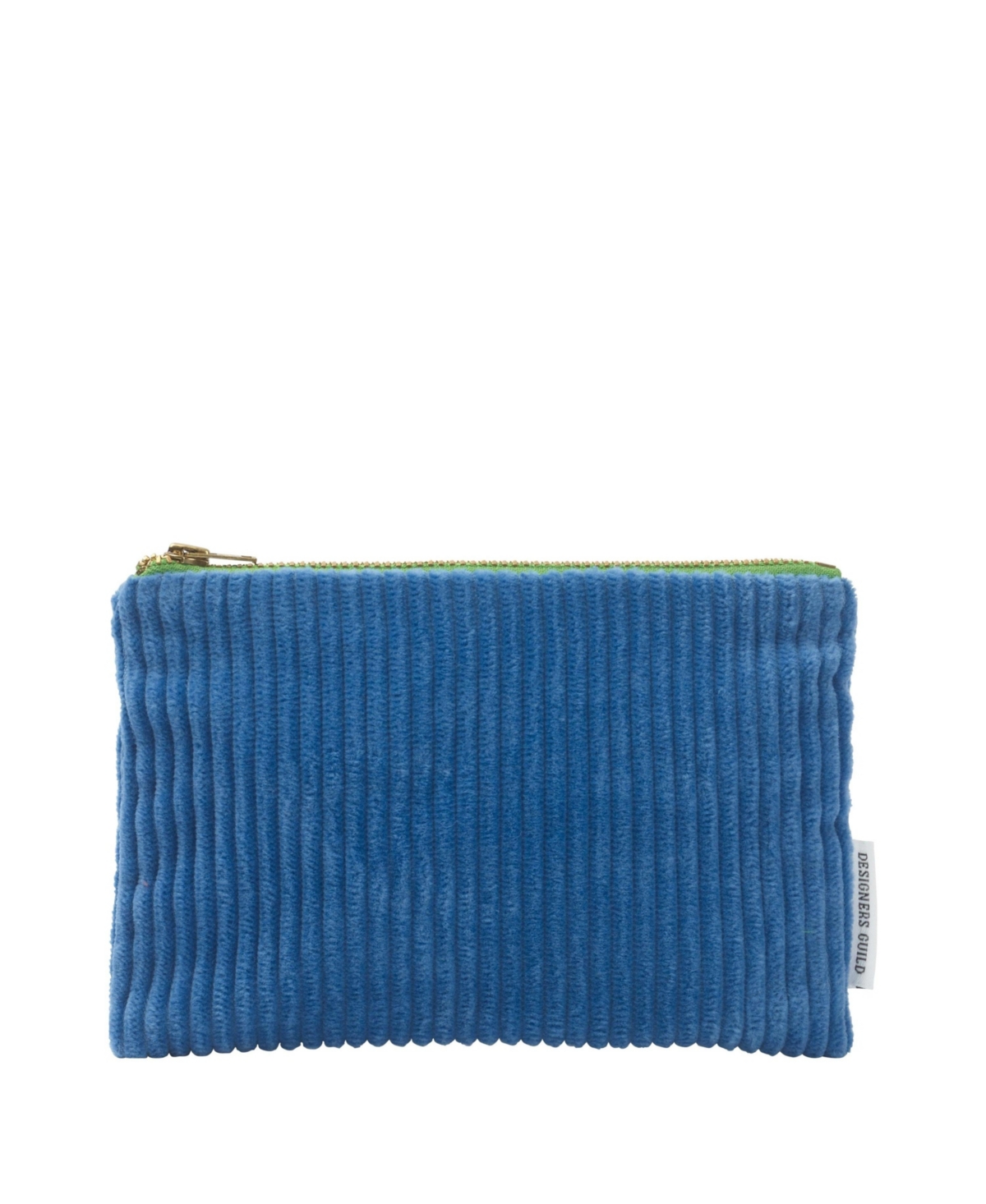 Corda Cobalt Corduroy Velvet Pouch - Small - Blue