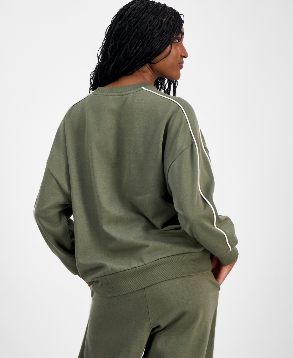 Rebellious One Juniors' Yellowstone Crewneck Sweatshirt In Green