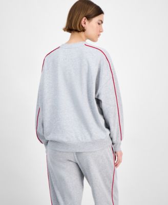 Juniors' Leopard New York Crewneck