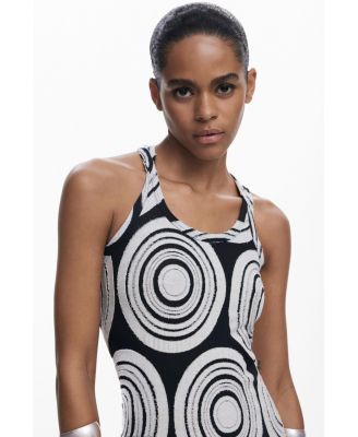 Women's Long dress with circles