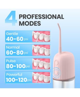 Operan Cordless Water Flosser, Portable Electric Water Dental Flossers, Rechargeable Oral Irrigator for Travel with 4 Nozzles and 4 Modes