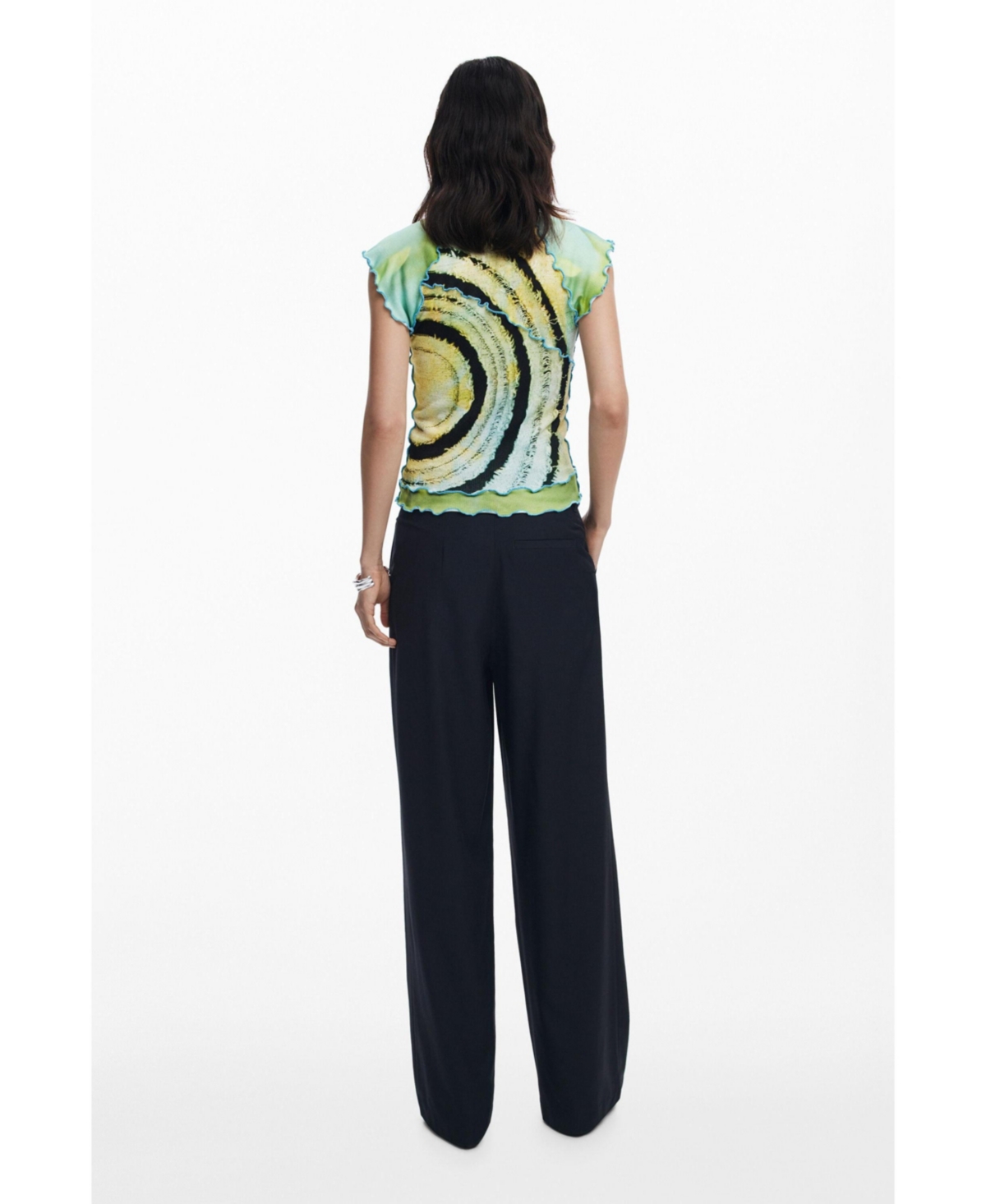Desigual Lettuce Edge T-shirt In Multi