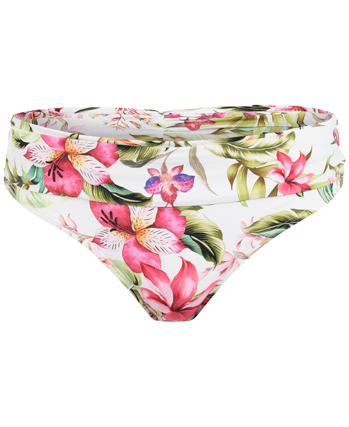 La Blanca Women's Polynesian Shirred Band Hipster Bottoms In Multi
