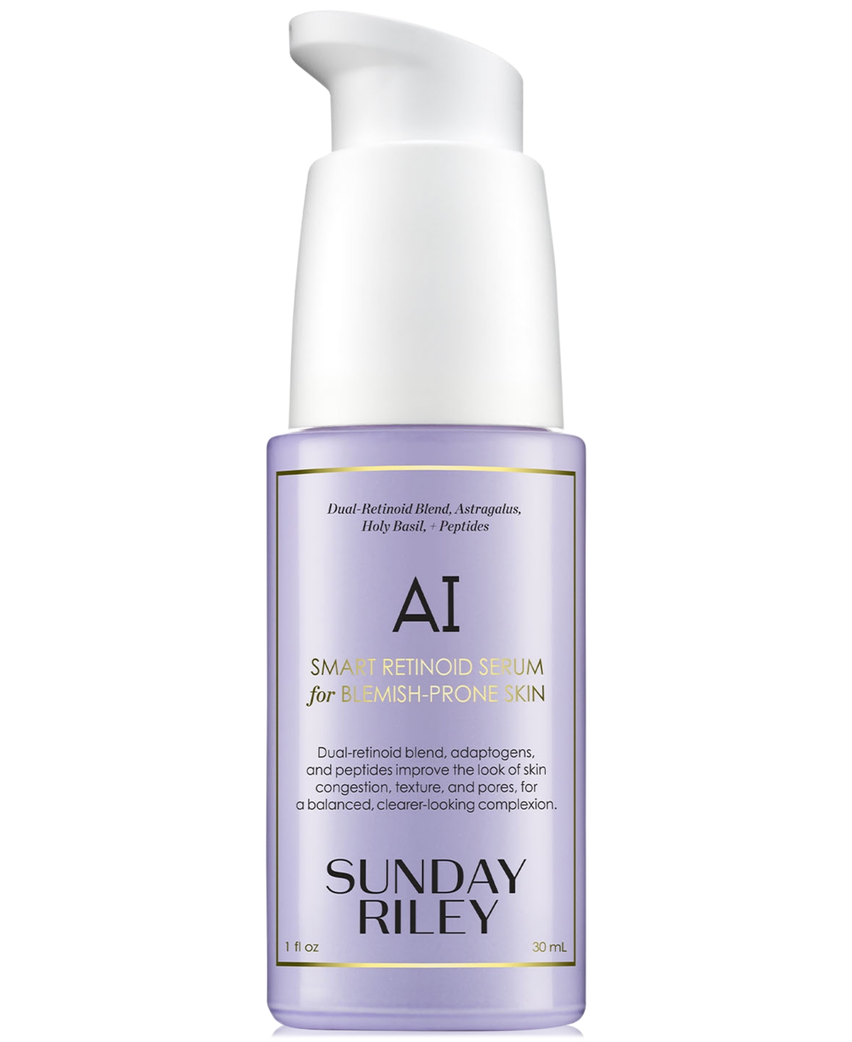 Sunday Riley Ai Smart Retinoid Serum For Blemish-prone Skin, 1 Oz. In Transparent