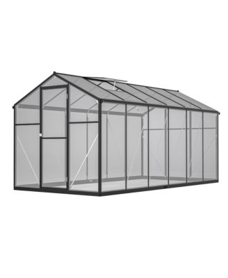 Thick Polycarbonate Greenhouse with Double Flush Door