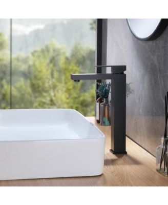 Single Hole Single Handle Bathroom Vessel Sink Faucet With Supply Hose