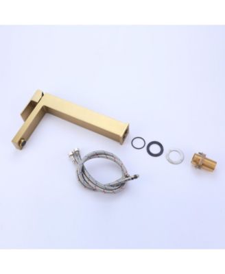 Single Hole Single Handle Bathroom Vessel Sink Faucet With Supply Hose