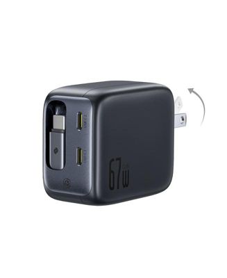 Enercore with Single Retractable USB-C Cable Charger 67W