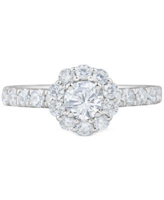 Diamond Halo Bridal Ring Set (2 ct. t.w.) in 14K White Gold