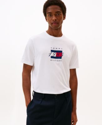 Tommy Hilfiger - Men's Linear Flag Graphic T-Shirt