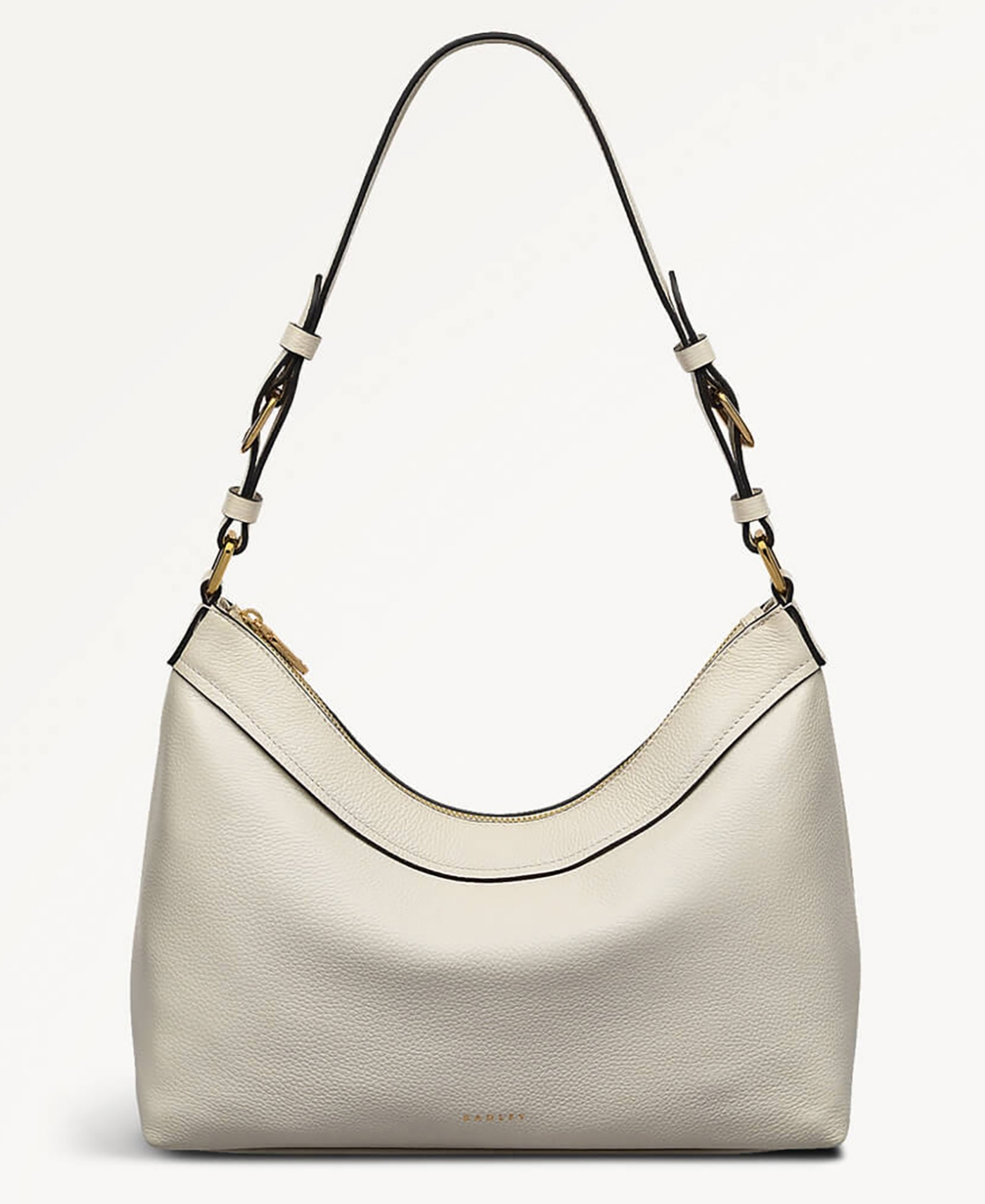 Albany Mews Small Zip Top Shoulder Bag - Chalk