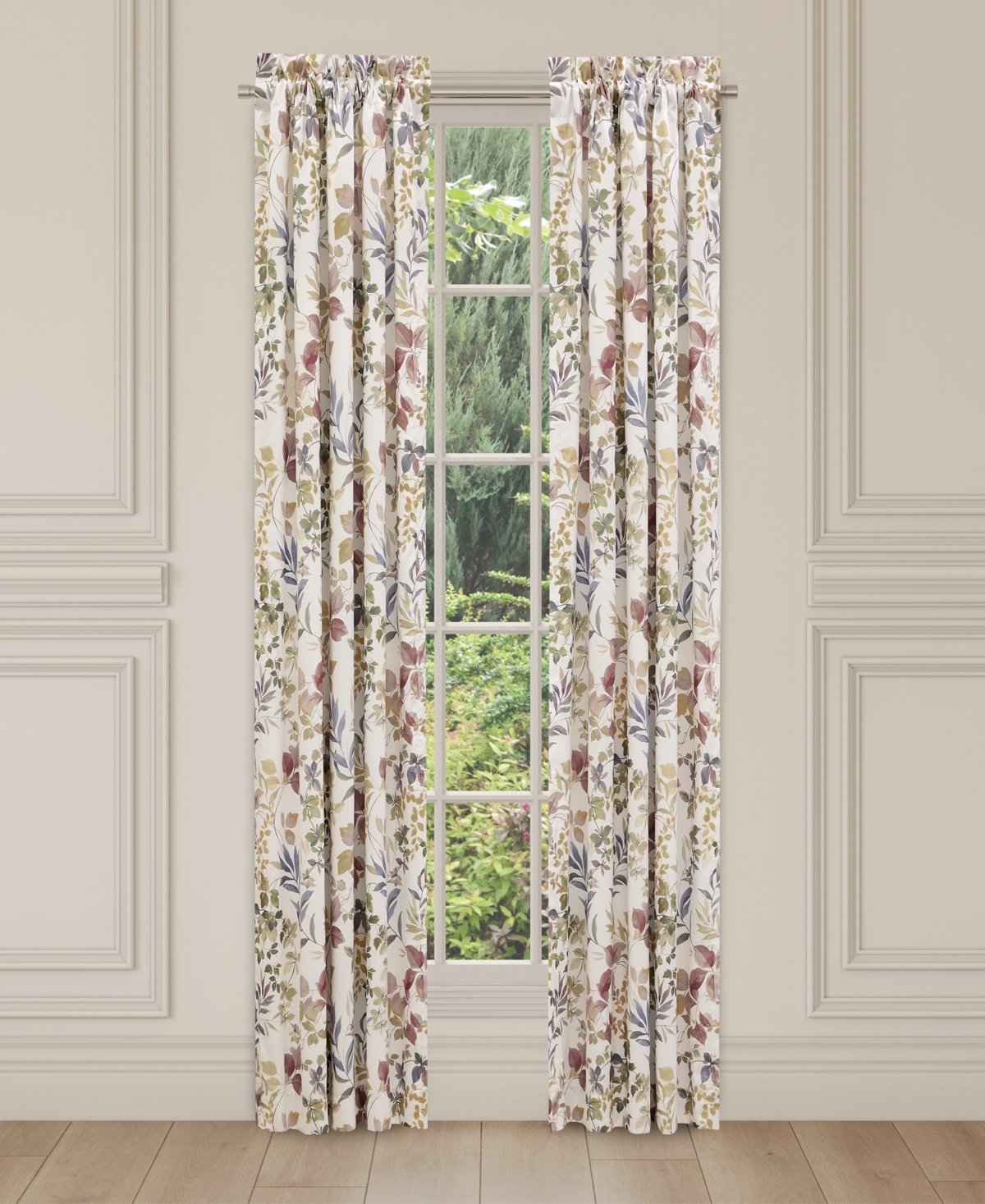 Rosewood Window Panel Pair, 41" x 84" - Rose
