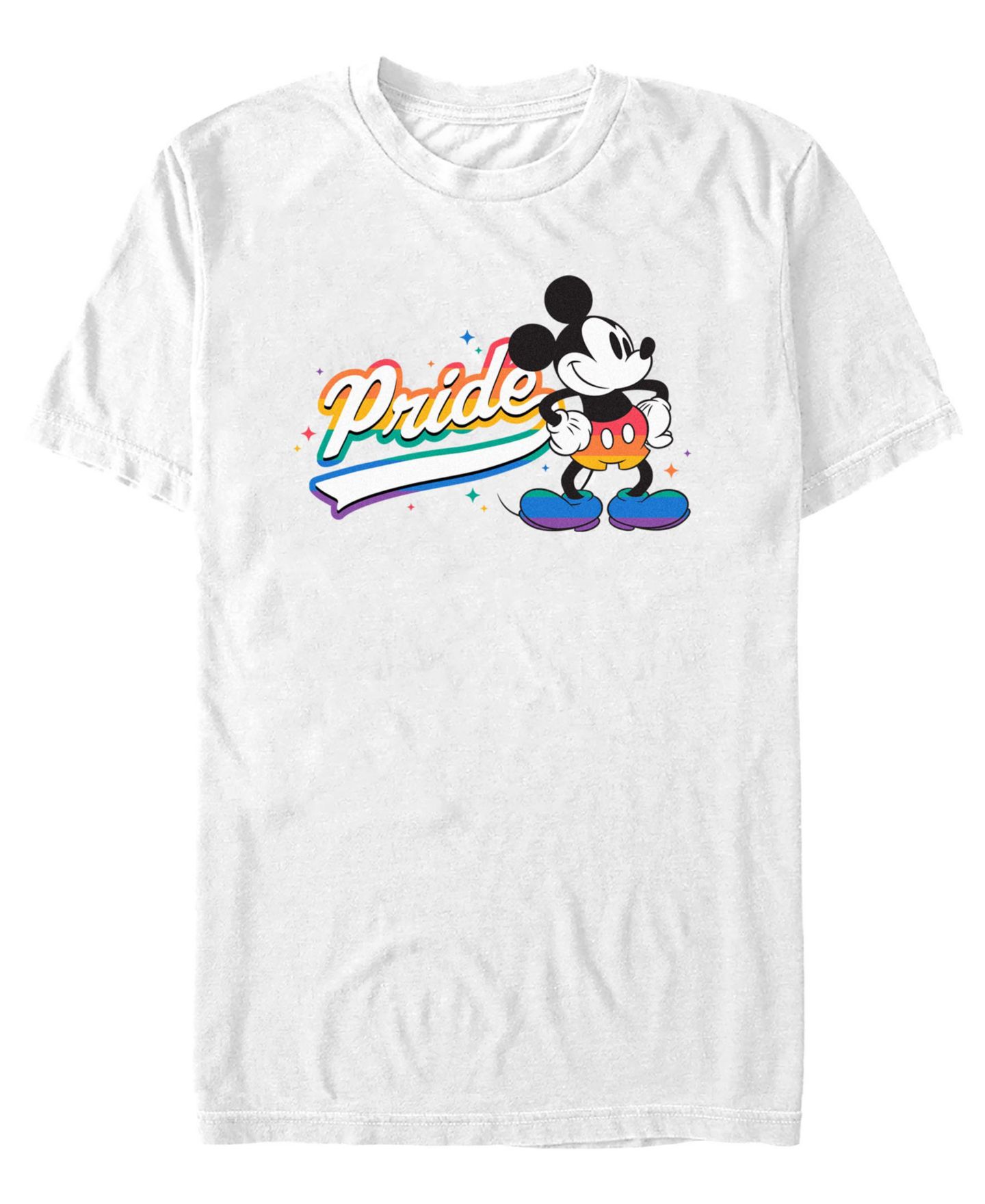 Мужская футболка Fifth Sun Pride Mickey Pose Short Sleeve, цвет: Белый — фото 1