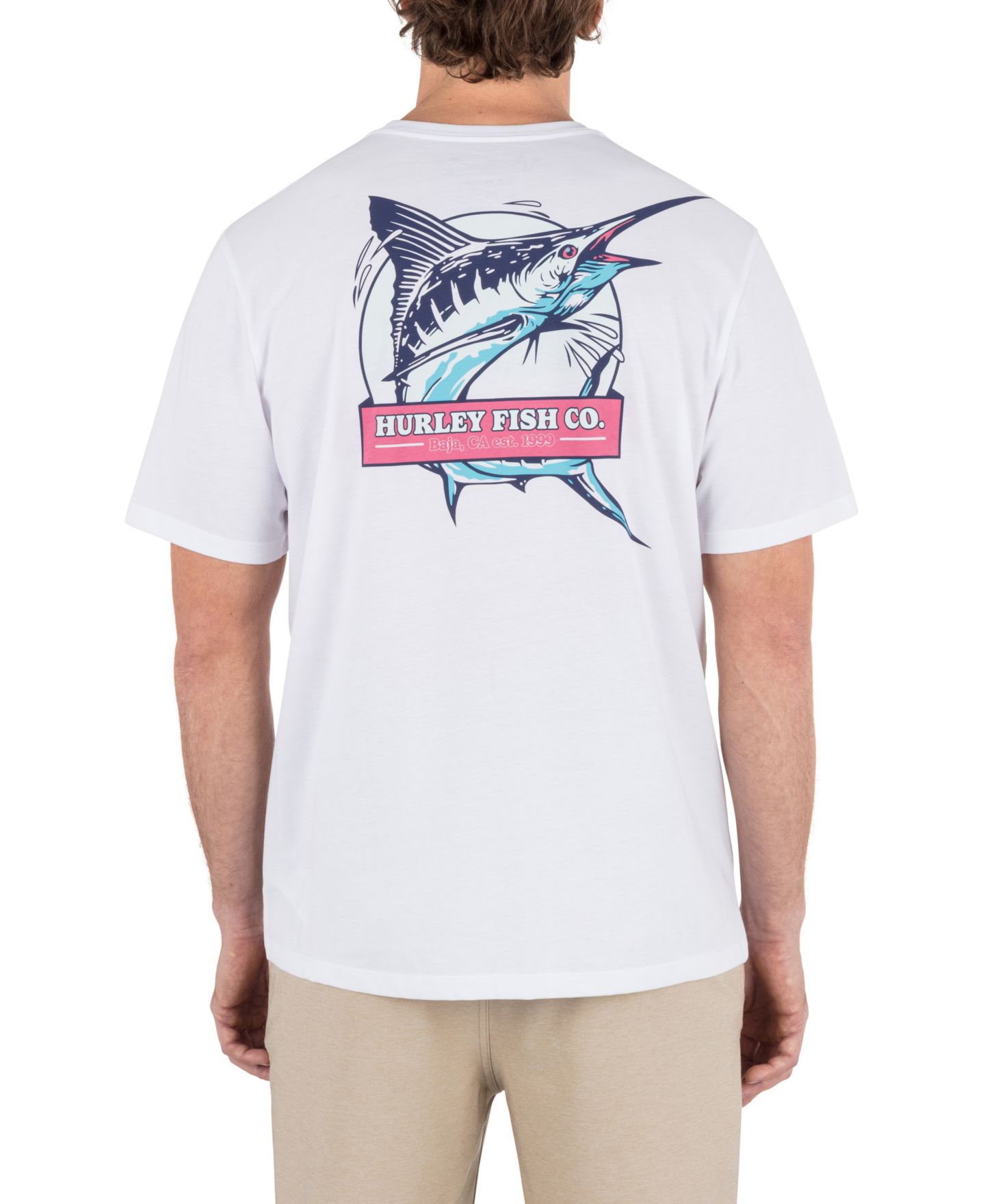 Мужская футболка Hurley Sword Short Sleeve, цвет: Белый — фото 1