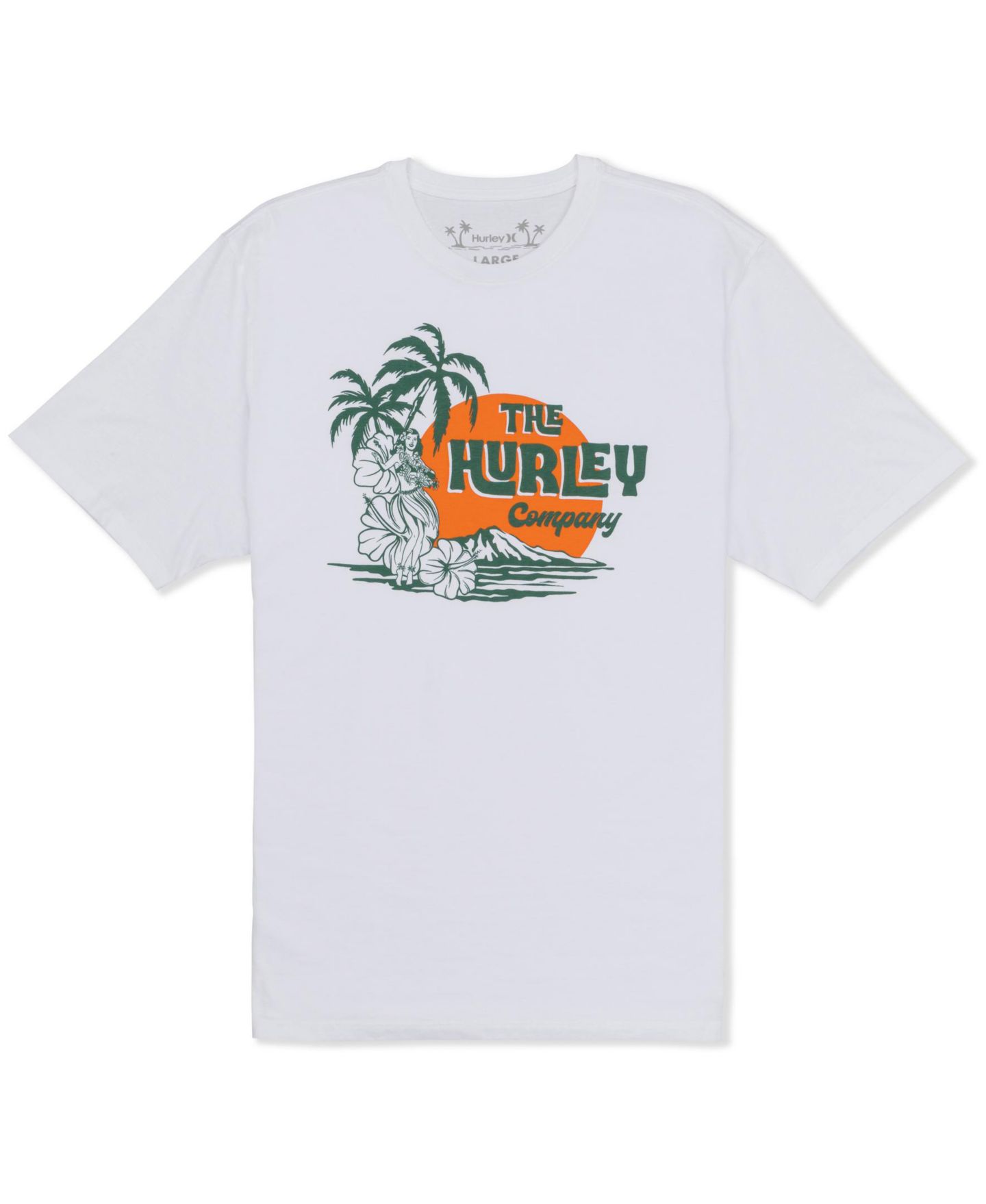 Мужская футболка Hurley Hula Hula Short Sleeve, цвет: Меланжевый — фото 6