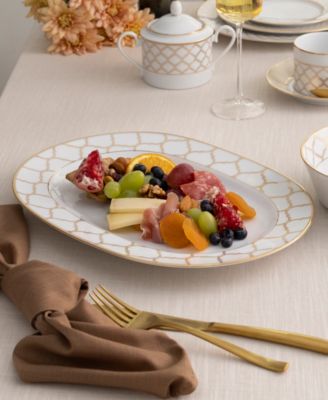 Eternal Palace Gold Oval Platter, 14"