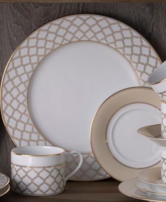 Eternal Palace Gold Set of 4 Dinner Plates, 10-1/2"