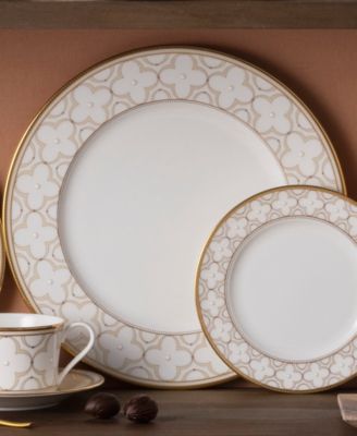 Trefolio Gold Set of 4 Dinner Plates, 11"