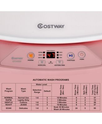 8lbs Portable Fully Automatic Washing Machine W/ Drain Pump