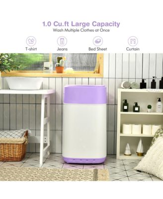 8lbs Portable Fully Automatic Washing Machine W/ Drain Pump