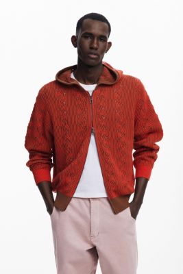 Men's Zip-knit sweater