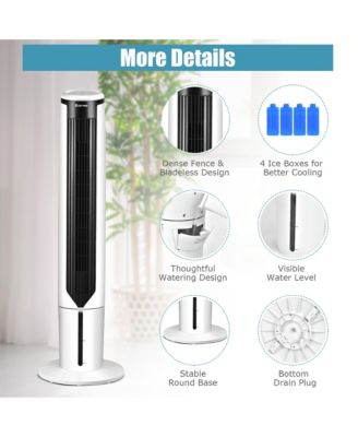 41'' Evaporative Air Cooler Quiet Cooling Oscillating Fan