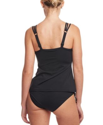 Women's Two-Tone Underwire Tankini Swimsuit Top