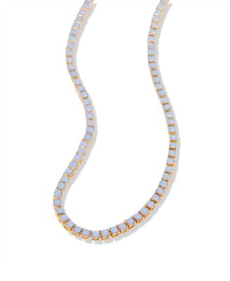 Isabella Opal Blue Tennis Necklace