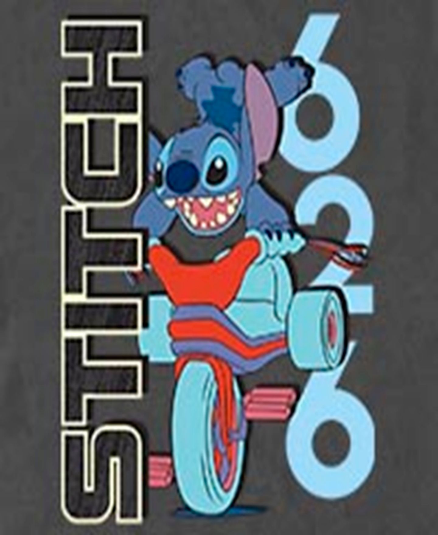 Мужская футболка Lilo Stitch Stitch Ride Short Sleeve, цвет: Угольный — фото 3