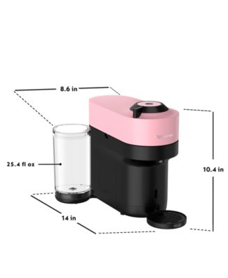 Vertuo Pop+ Coffee and Espresso Maker by DeLonghi with Milk Frother, Candy Pink