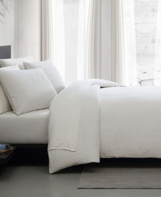 Bark Texture Cotton Jacquard 3-Pc. Duvet Cover Set, King