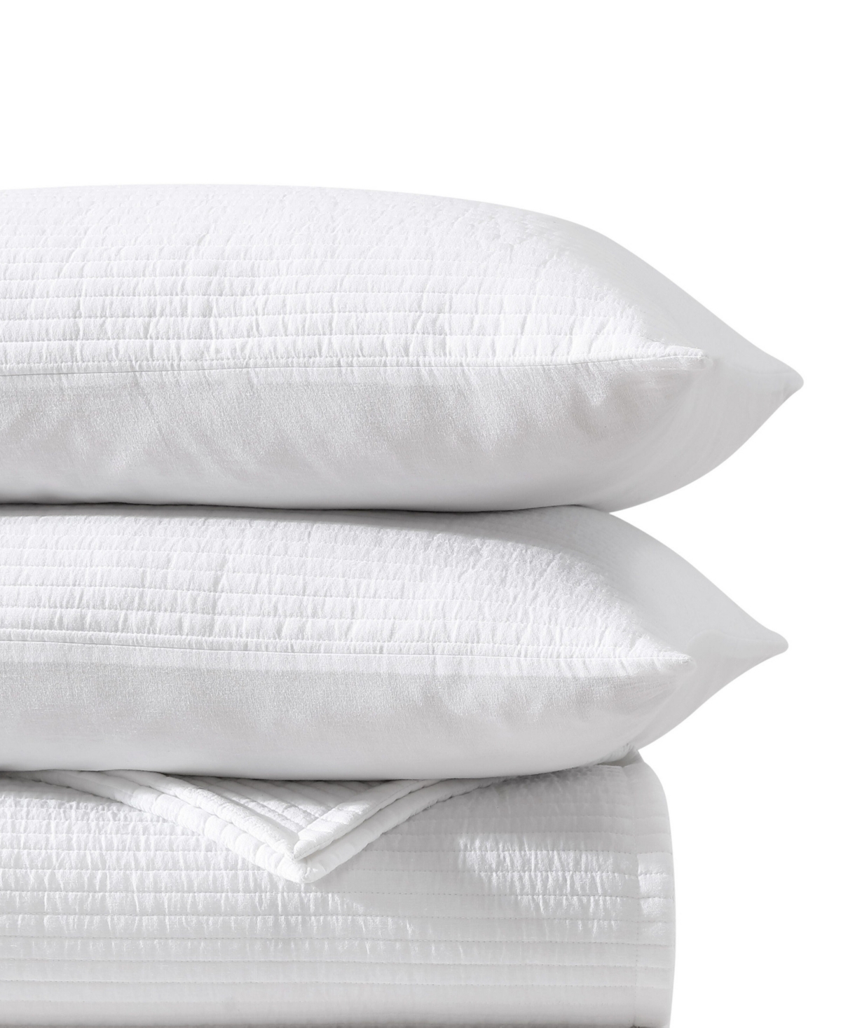 Vera Wang Cotton Voile Solid 3-Pc. Quilt Set