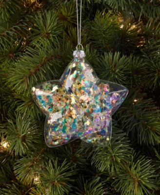 5" Glass Star Ornament, Macy's Exclusive