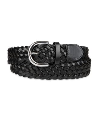 Women's Fully Adjustable Braided Leather Belt