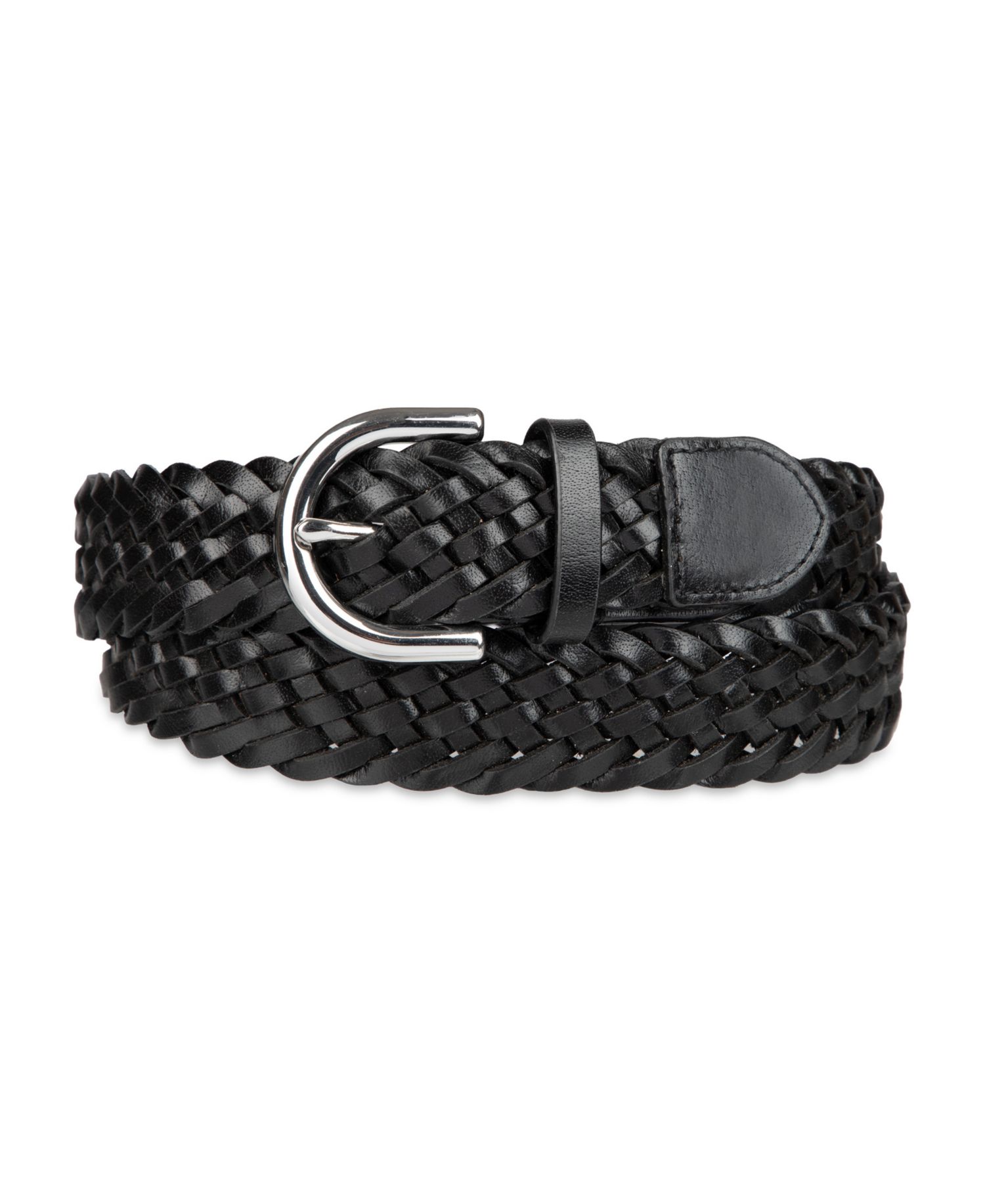 Women's Fully Adjustable Braided Leather Belt