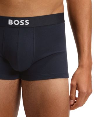 Men's BOSS One 3-Pk. Logo Waistband Trunks