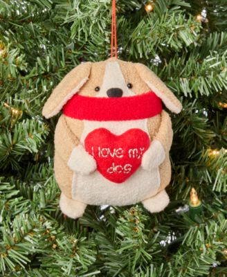 Pets Fabric Dog Ornament, Macy's Exclusive