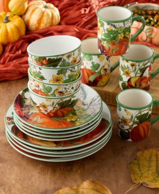 Harvest Fields 16 Pc. Dinnerware Set, Service for 4