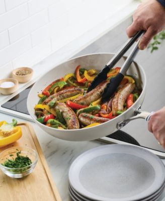 Hard-Anodized Ceramic Induction 12.5" Skillet with Lid