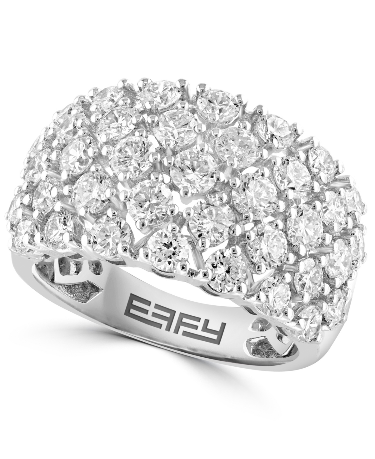 Effy Collection Effy Lab Grown Diamond Statement Ring (2-3/4 Ct. T.w.) In 14k White Gold In Gold
