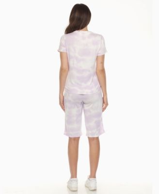 Women's Short Sleeve and Capri Lounge Set