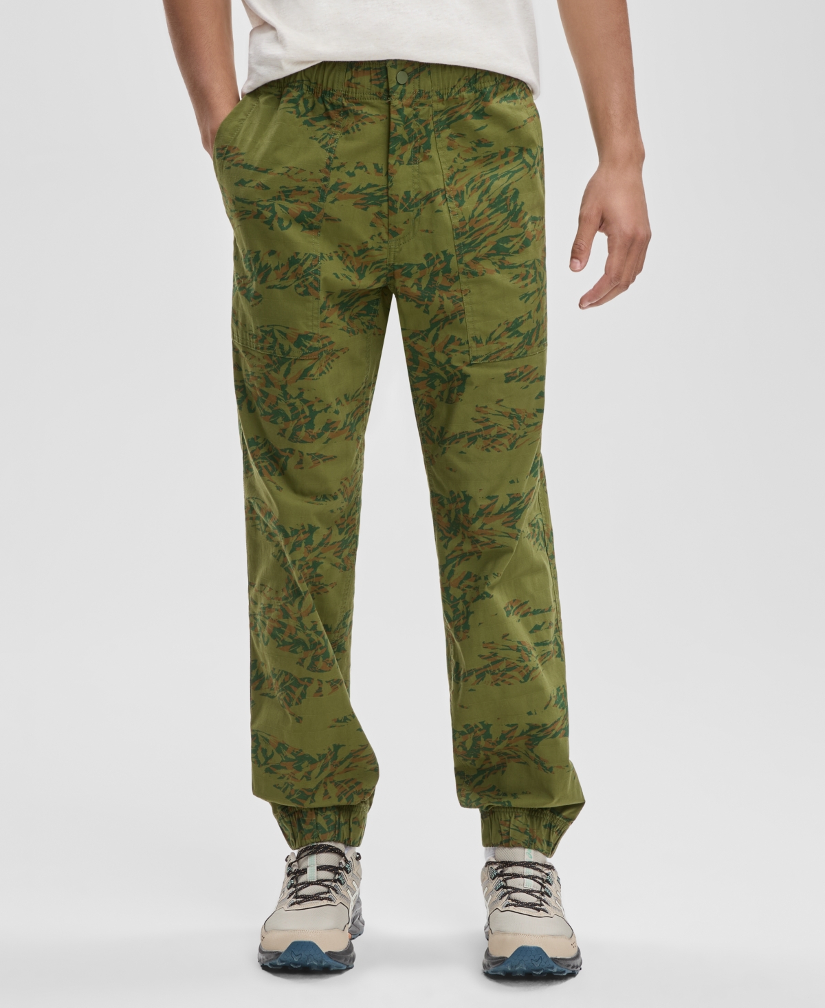 Mode Of One Men's Camo-print Jogger Pants, Macy's Exclusive In Green