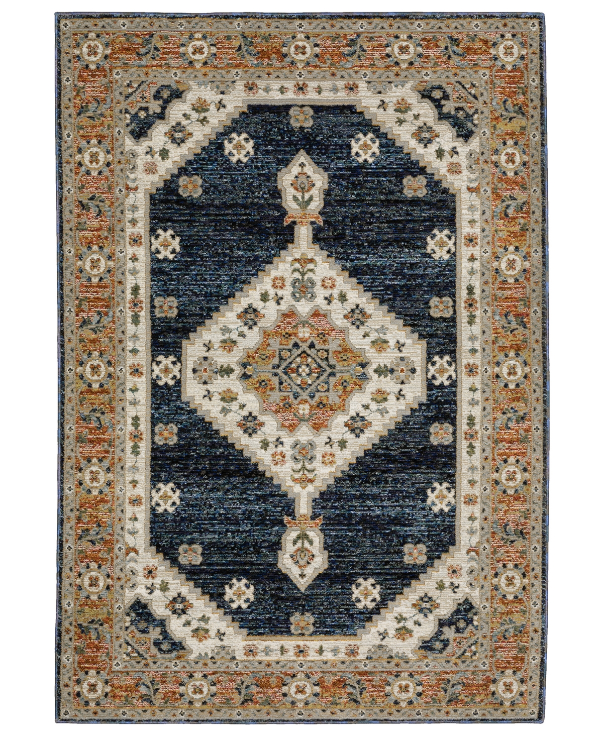 Oriental Weavers Andorra 2281e 5'3"x7'3" Area Rug In Blue