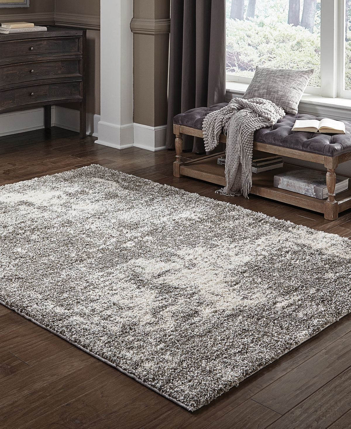 Oriental Weavers Henderson Shag 5503h 3'10"x5'5" Area Rug In Gray