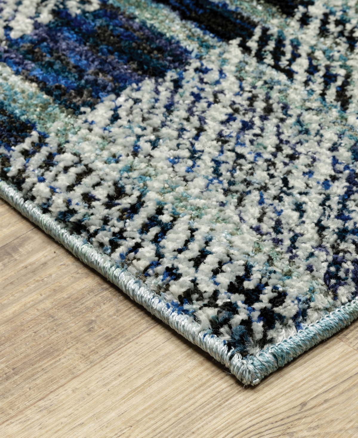 Oriental Weavers Atlas 752b0 6'7"x9'6" Area Rug In Blue