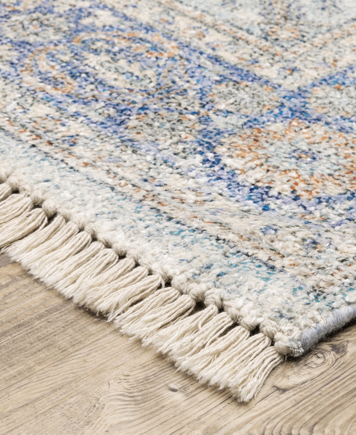 Oriental Weavers Malabar 45301 2'6"x8' Runner Area Rug In White